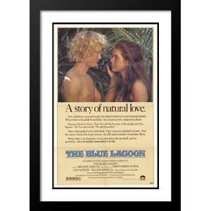  Blue Lagoon 20x26 Framed and Double Matted Movie Poster 