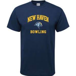 New Haven Chargers Navy Bowling Arch T Shirt