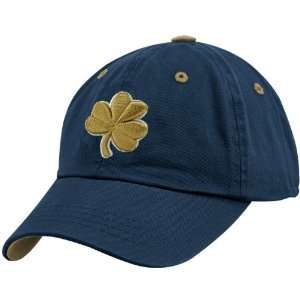   Dame Fighting Irish Navy Blue Crew Adjustable Hat