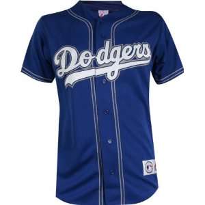  Los Angeles Dodgers Away Blue MLB Replica Jersey: Sports 