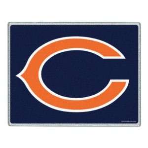  CHICAGO BEARS OFFICIAL LOGO 7X9 GLASS CUTTING BOARD 