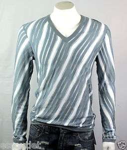 Armani Exchange AX Bias Stripe V neck Sweater Shirt/Top  