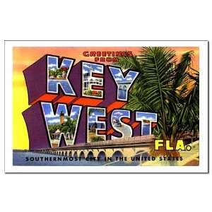  Key West Florida Greetings Vintage Mini Poster Print by 