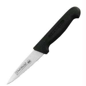  Paring Knife, Serrated, 3.5 in., Santoprene Handle