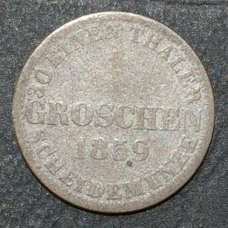 Hannover   Georg V   1 Groschen   1859 B   silver coin  