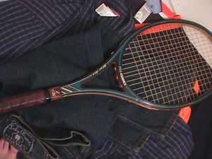 Pro Kennex wood vintage Blue Ace tennis racket  