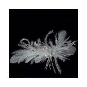  Gorgeous Feather Bridal Comb 2761 Beauty