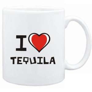  Mug White I love Tequila  Drinks