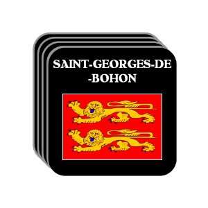   Normandy)   SAINT GEORGES DE BOHON Set of 4 Mini Mousepad Coasters