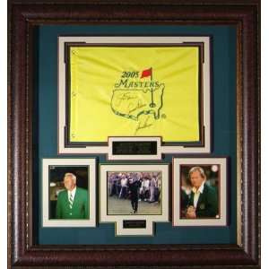  Arnold Palmer, & Gary Player   Masters Flag Display