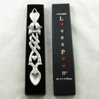 SOLID PEWTER WELSH LOVE SPOON ENGAGEMENT GIFT Lovespoon  
