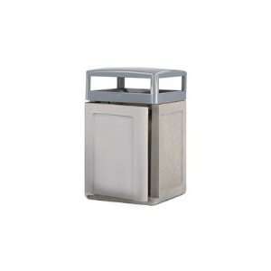  Keystone Concrete Weather Urn and Trash Receptacle with 