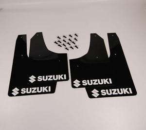Mudflaps Suzuki Swift Black and White Mud Flaps x 4  
