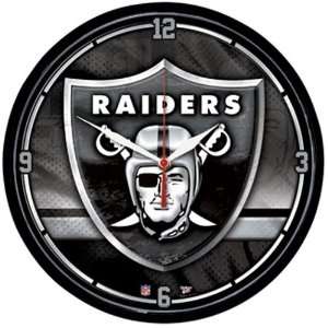 Oakland Raiders NFL Round Wall Clock 2 