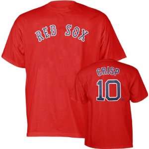  Coco Crisp Majestic Name and Number Red Boston Red Sox T 