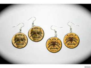 STEAMPUNK Gothic ouija spider 2 pairs of EARRINGS  