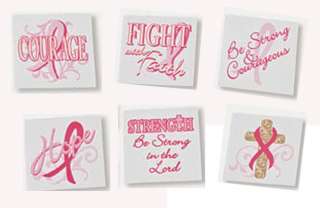 36 PINK RIBBON TATTOOS BREAST CANCER AWARENESS SUPPORT  
