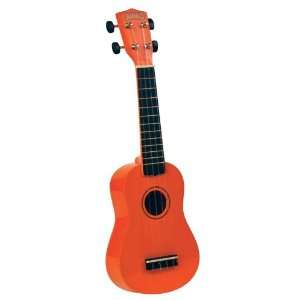   30OR Painted Economy Soprano Ukulele (Orange) Musical Instruments