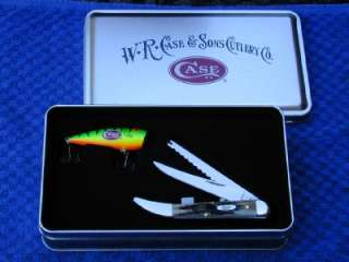 CASE XX GENUINE BURNT STAG MEDIUM TEXAS TOOTHPICK FISHING KNIFE AND 