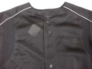   New Majestic Baseball Softball Full Button Blank Mesh Jersey shirt Top