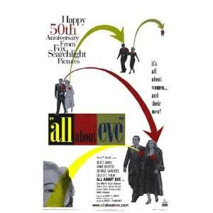  All About Eve Movie Poster Double Sided Original 27x40 