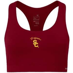   Nike USC Trojans Ladies Cardinal Dri FIT Sports Bra: Sports & Outdoors
