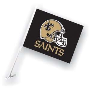   New Orleans Saints NFL Car Flag with Wall Brackett: Everything Else