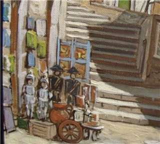 Framed Sergio Giolini Oil Canvas Italian Village Scene REDUCED 