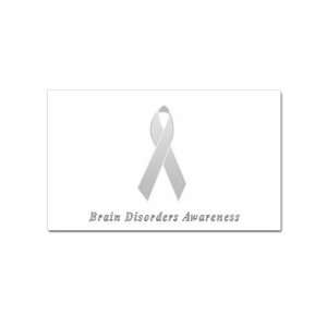  Brain Disorders Awareness Rectangular Sticker: Office 