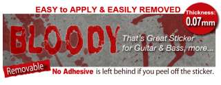 Bloody Handprint Inlay Sticker Decal Guitar Bass  