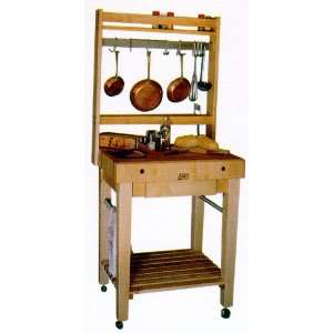   Pro Prep Block with Pot Rack, Utensil Drawer and Casters Kitchen