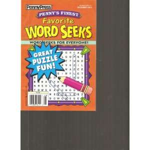   Favorite Word Seeks (Great puzzle Fun, December 2010) Various Books