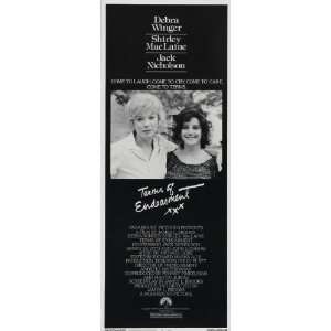 Terms of Endearment Poster Insert 14x36 Shirley MacLaine Jack 