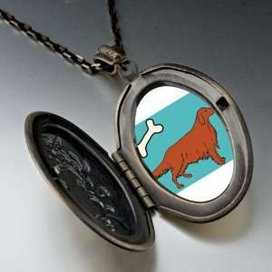  Irish Setter Dog Pendant Necklace: Pugster: Jewelry