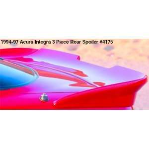   Xenon 4175 94 97 Acura Integra Coupe 3 Piece Rear Spoiler Automotive