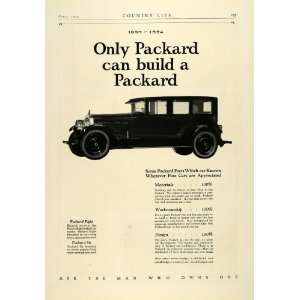  1924 Ad Antique Enclosed Packard Eight Six Sedan Luxury 