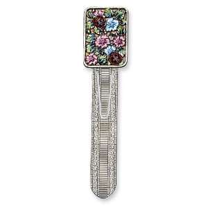  Enameled & Jewel toned Flower Bookmark: Jewelry