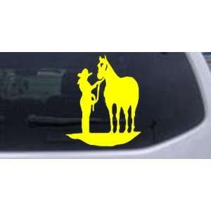   with Horse Western Car Window Wall Laptop Decal Sticker: Automotive