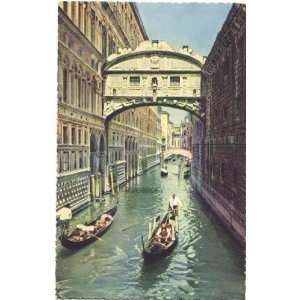   1930s Vintage Postcard Bridge of Sighs Venice Italy: Everything Else