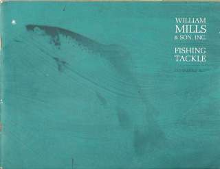 VINTAGE 1968 WILLIAM MILLS & SON FISHING TACKLE CATALOG  