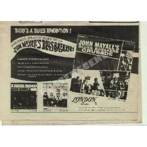 John Mayall Crusade LP 1968 Promo Ad 