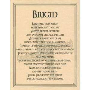 Brigid Poster Wiccan Wicca Pagan Metaphysical Spiritual Religious New 