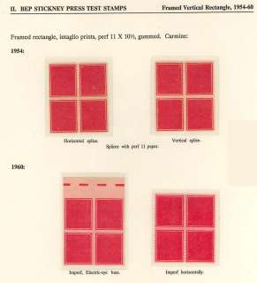 TD94, TD94A TEST STAMPS   VERY RARE BLOCKS OF 4  