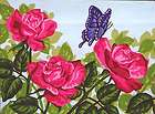 sale red roses butterfly needlepoin t canvas $ 32 50 listed apr 23 16 