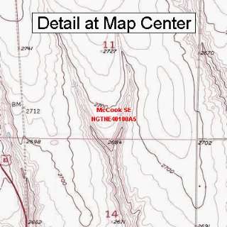  USGS Topographic Quadrangle Map   McCook SE, Nebraska 
