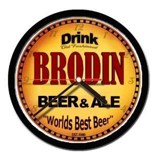  BRODIN beer and ale cerveza wall clock: Everything Else