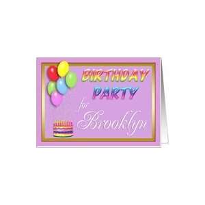  Brooklyn Birthday Party Invitation Card: Toys & Games