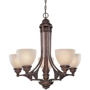   Broughton Tuscan 5 Light Up Lighting Chandelier from the Broughton