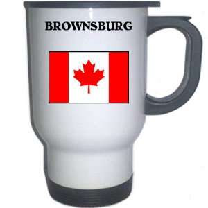  Canada   BROWNSBURG White Stainless Steel Mug 