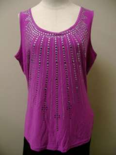 by Marc Bouwer Studded Tank and Cardigan Set Deep Fuschia NWOT 